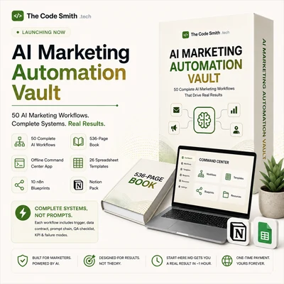 AI Marketing Automation Vault - the boxed product
