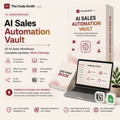 AI Sales Automation Vault - the boxed product