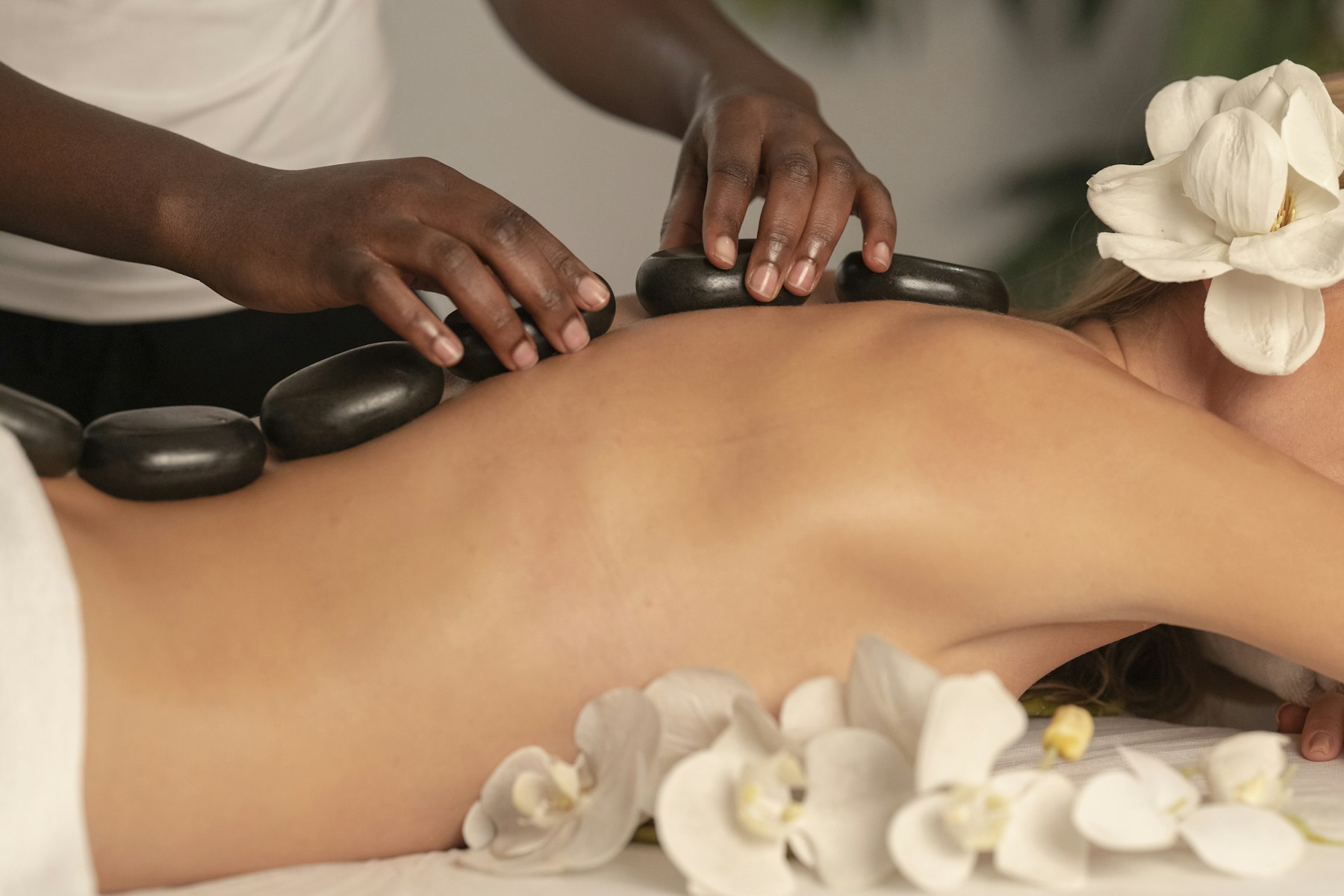 Hot stone treatment