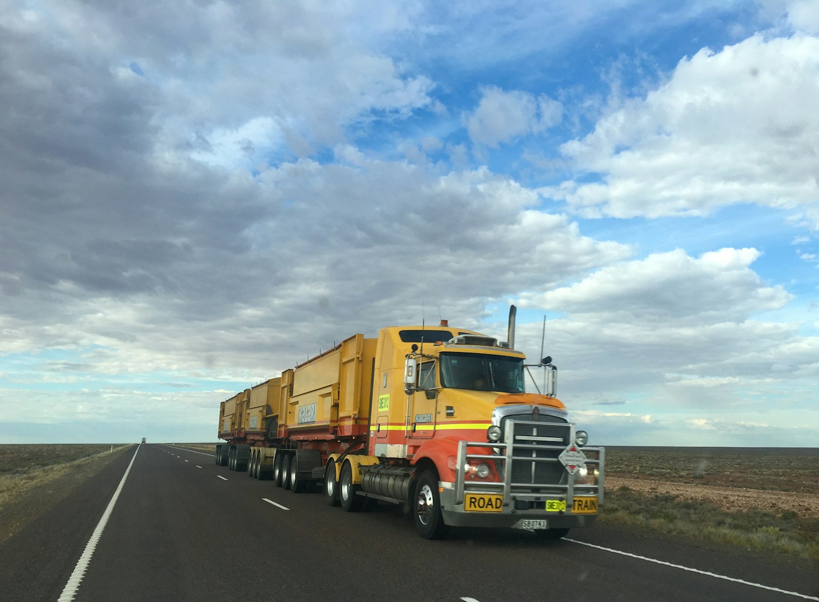 Manifest linehaul truck on highway