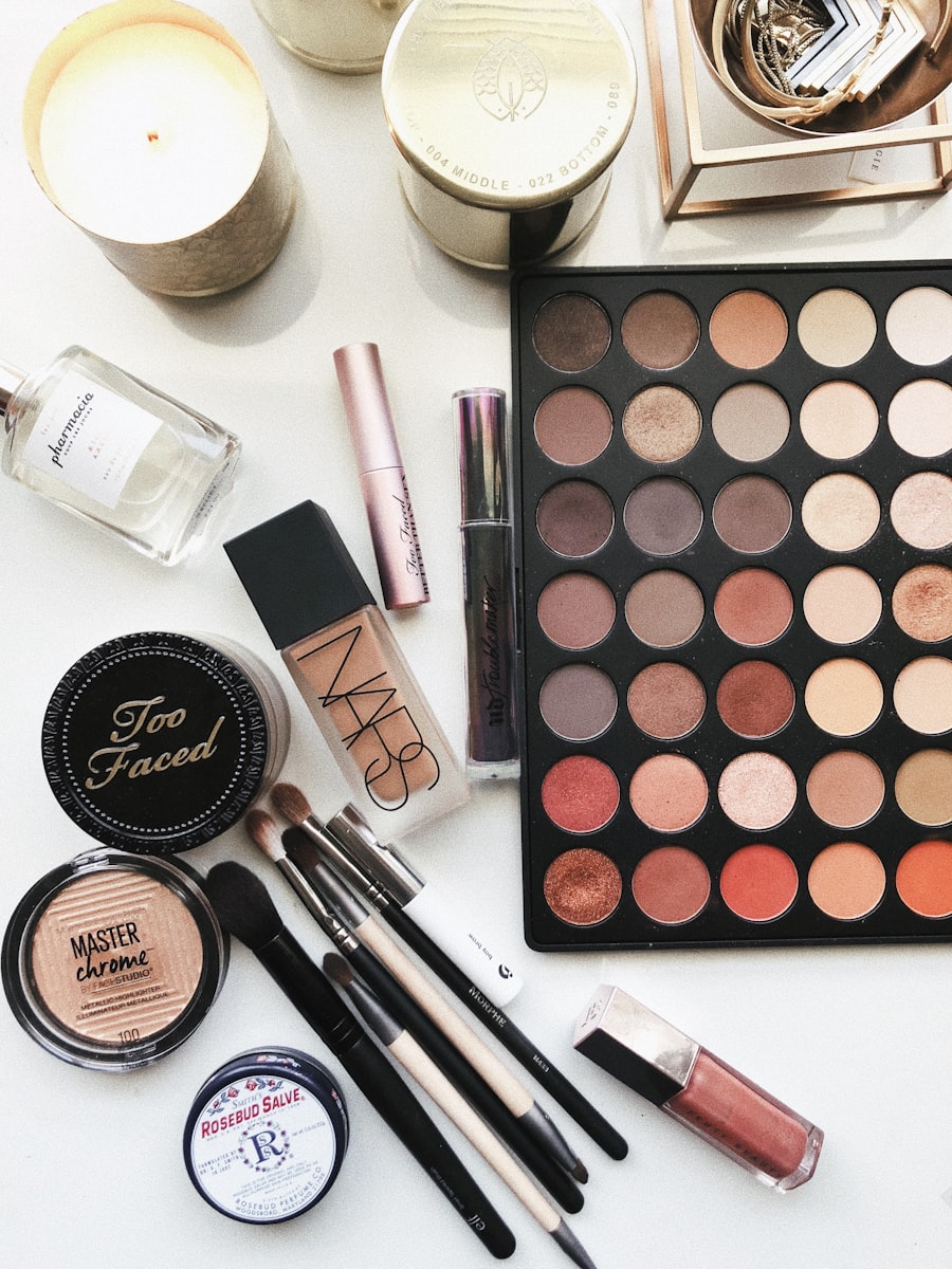 Makeup flatlay