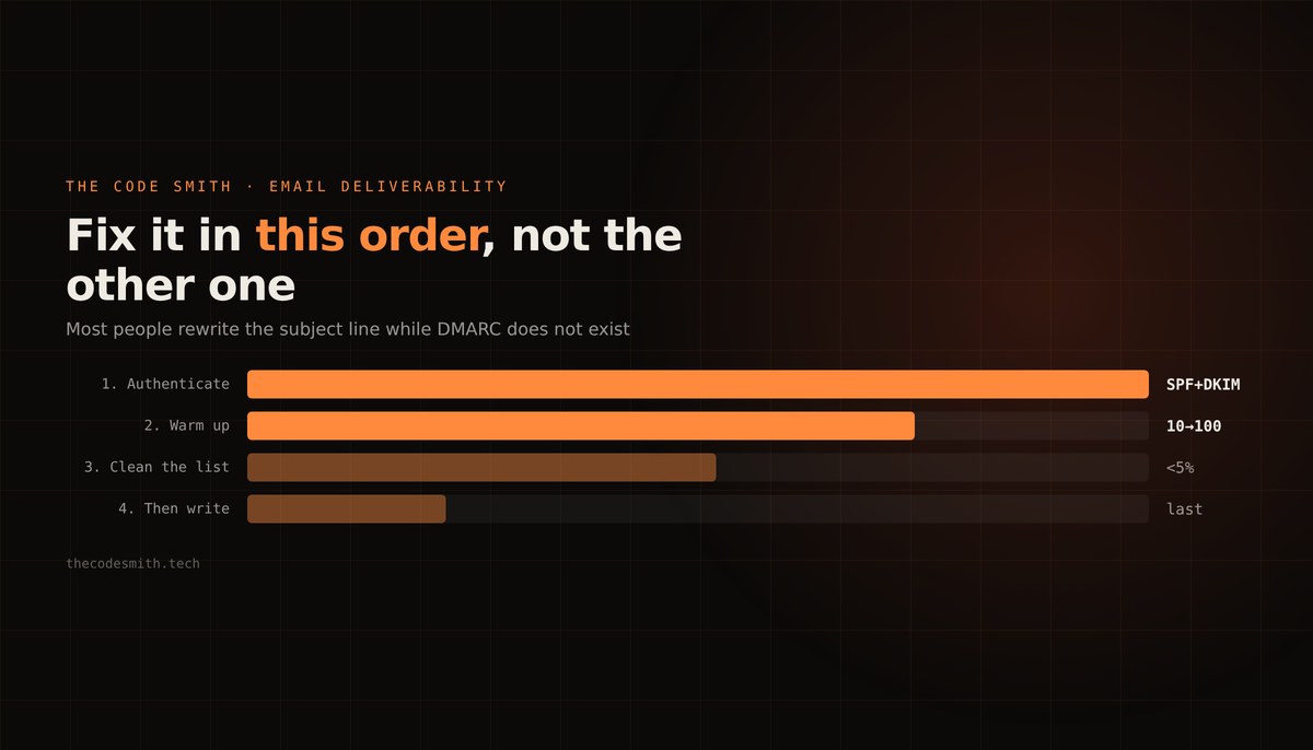 Why Cold Emails Land in Spam (and the Order You Have to Fix It In)
